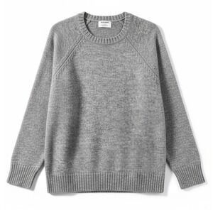 Old Navy Mens Sweater XL Recycled Cotton Sustainable‎ Minimalist Gray Crew Neck